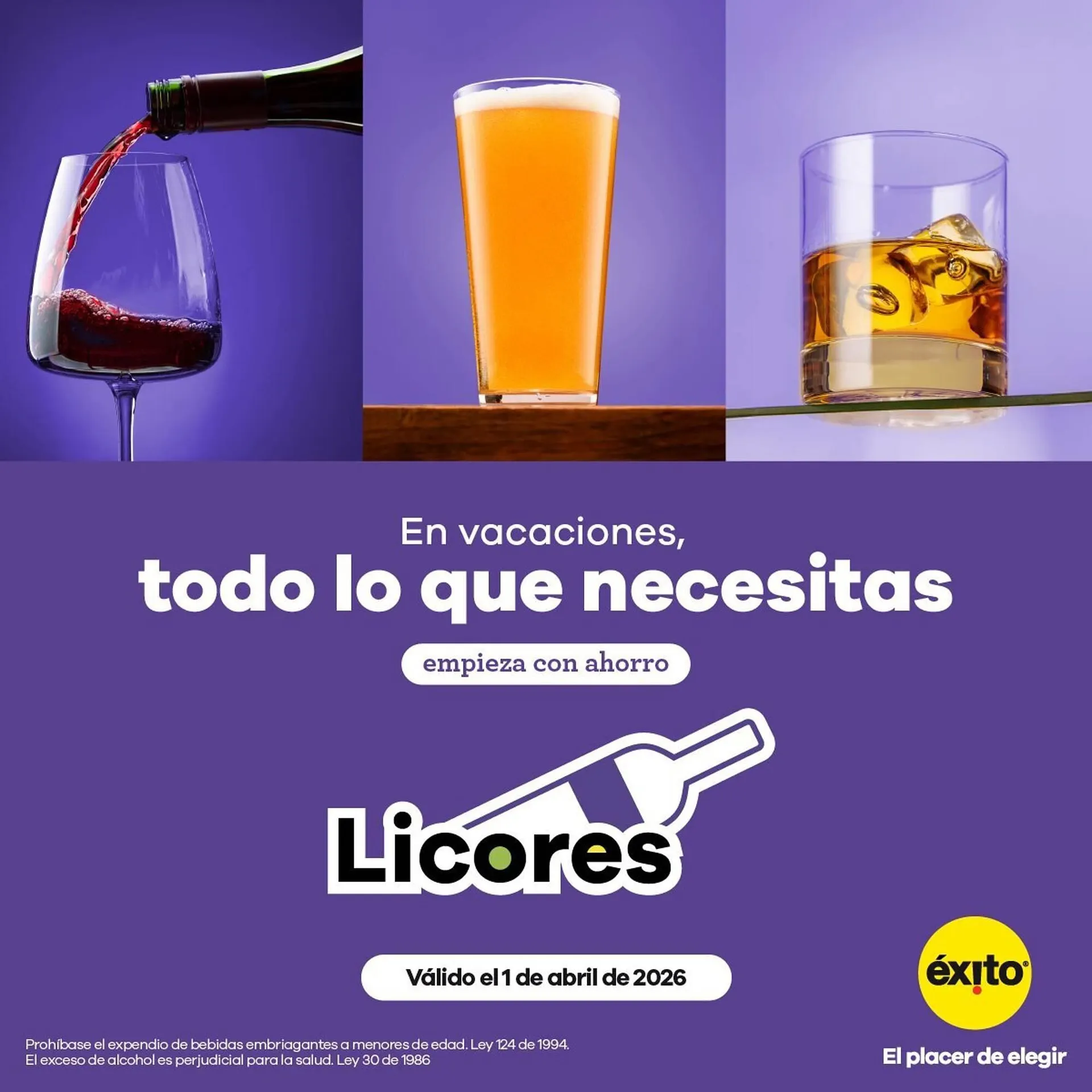 Catalogo de Catálogo Éxito 1 de abril al 3 de abril 2026 - Pag 1