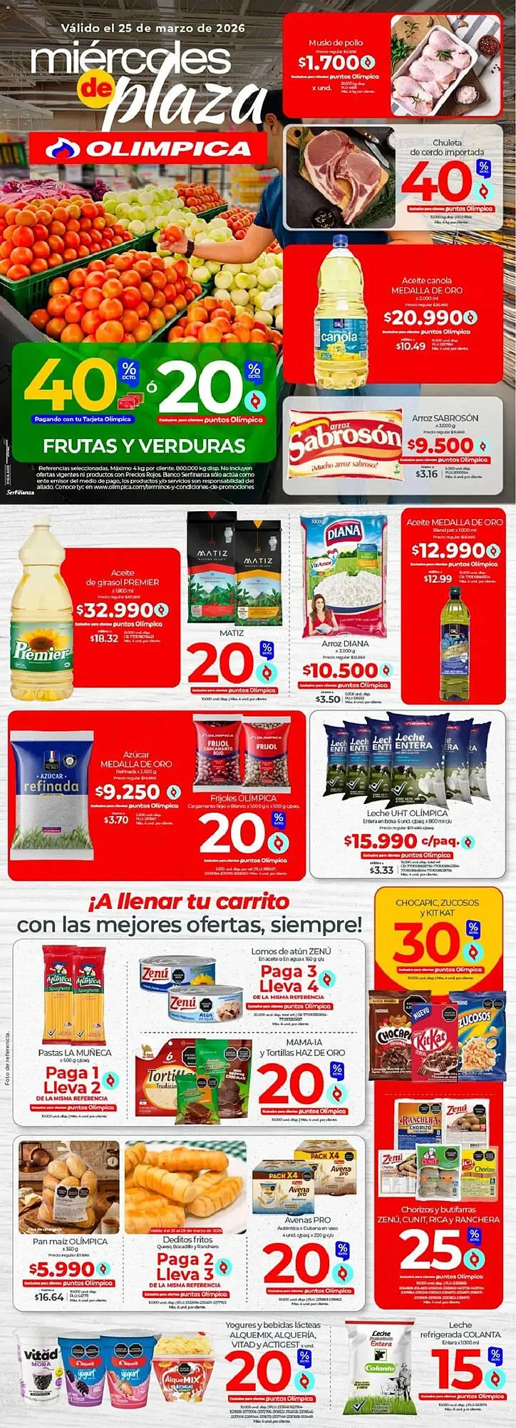 Catalogo de Catálogo Olímpica 23 de marzo al 25 de marzo 2026 - Pag 1