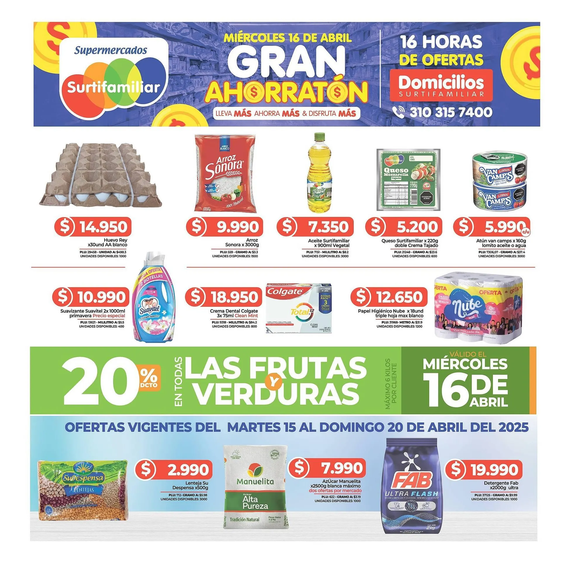 Catalogo de Catálogo Surtifamiliar 14 de abril al 16 de abril 2025 - Pag 1