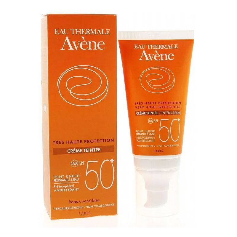 Protector Solar Avene Crema Color Spf 50+ Tubo X 50 Mililitros
