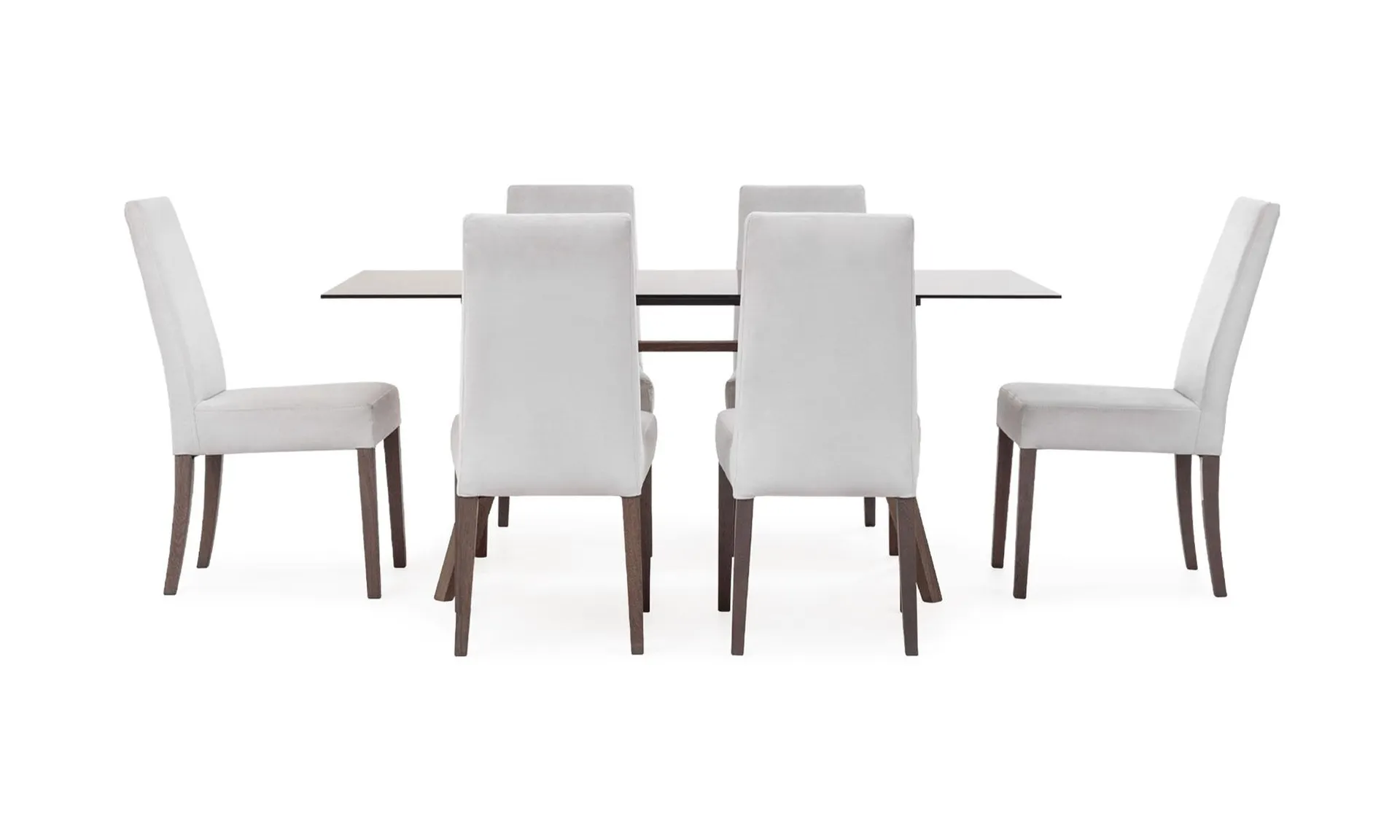 Juego de Comedor Atalanta Vidrio Matiz 6 Puestos
