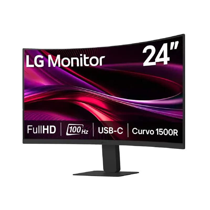Monitor Curvo LG 24 24U421A-B FHD HDMI USB-C 100Hz