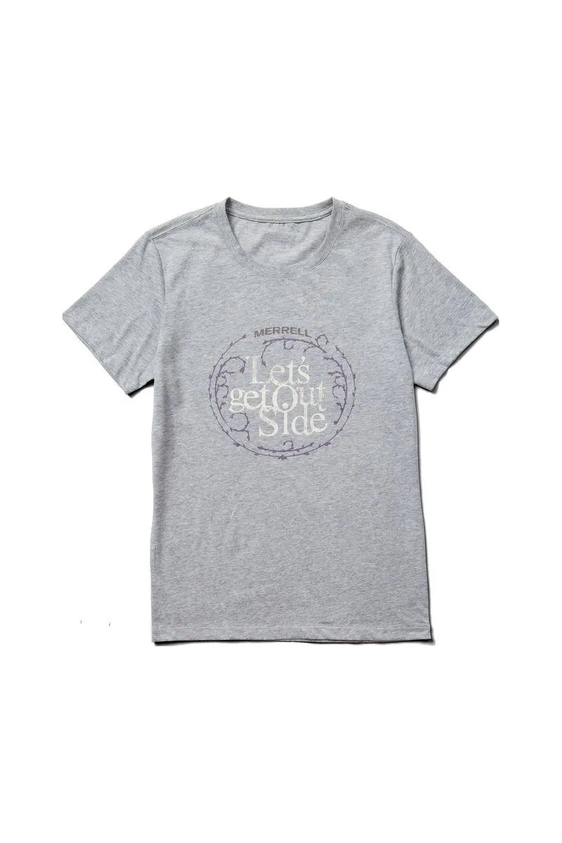 Camisetas Lets Get Outside Ss - Grey Heather