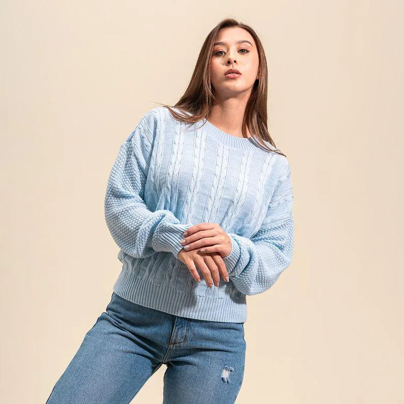 Sueter Tejido Larga Fabrics