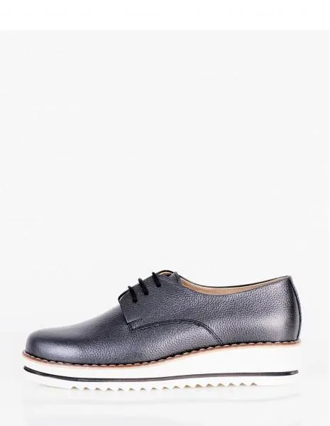 MOCASINES CANDELARIA METALIZADO NEGRO