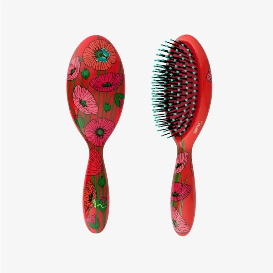 Cepillo Para Cabello Large Coquelicots