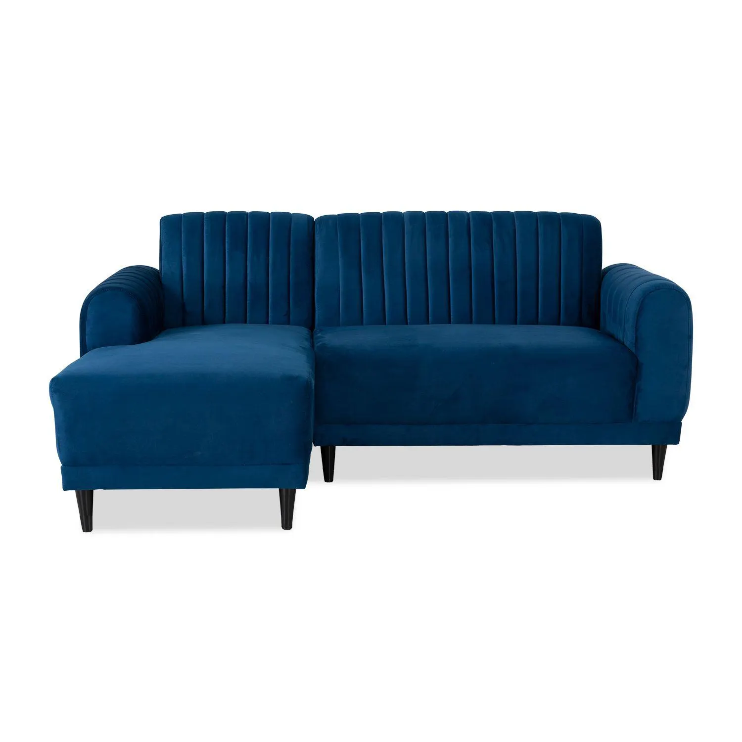 Sala en L Kenzo Velvet Italia Azul, Negro Orientación Izquierda