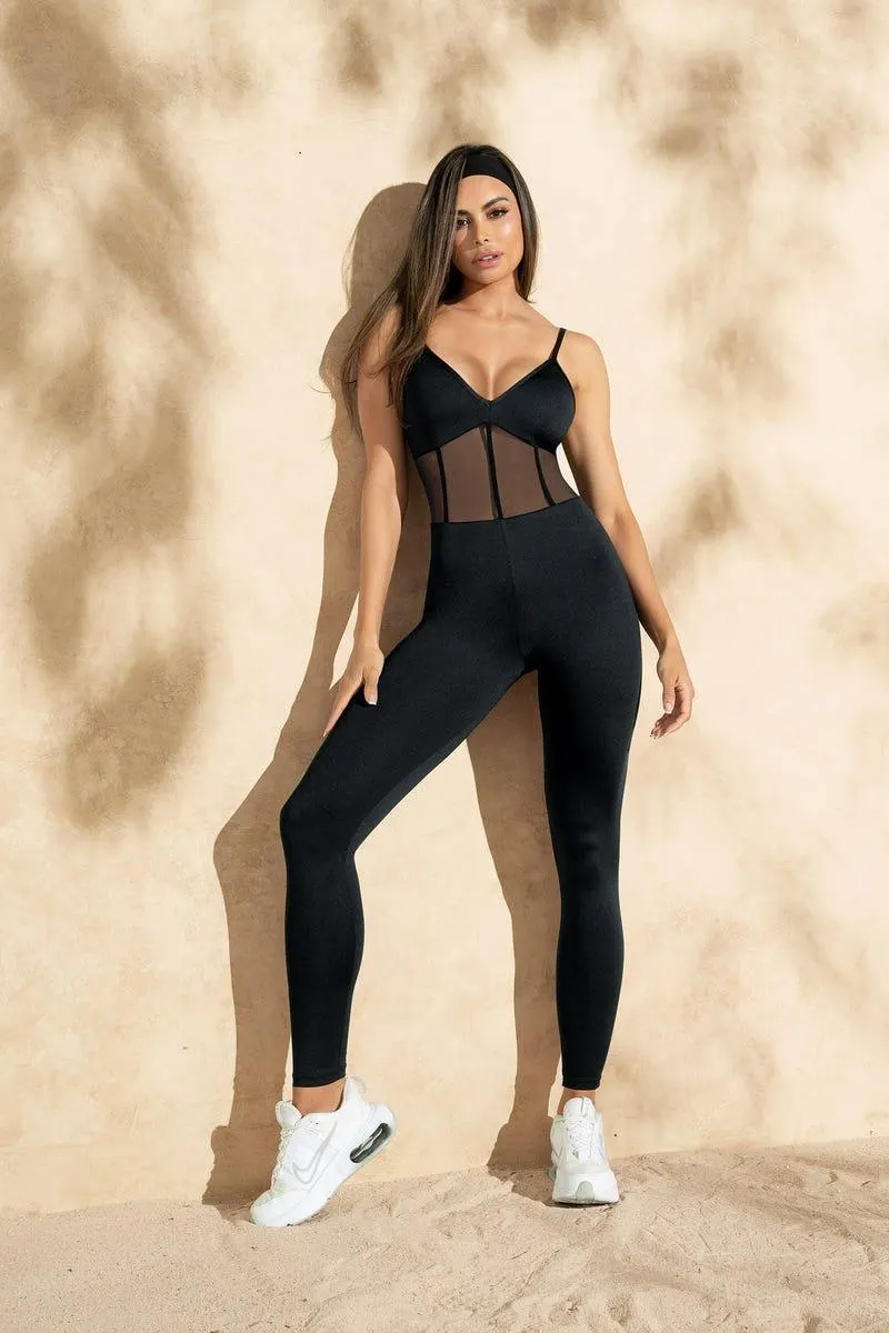 ENTERIZO LARGO Negro