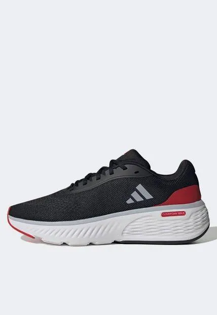 Tenis Lifestyle Negro-Blanco Almendra-Rojo adidas Sportswear Cloudfoam Walk