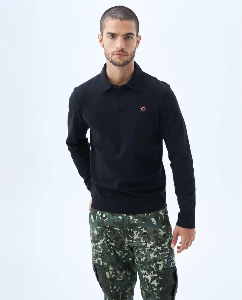 Polo manga larga para hombre