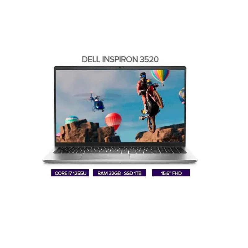 PORTATIL DELL INSPIRON 3520 15.6" INTEL CORE I7 1255U 32GB/ SSD 1TB M.2