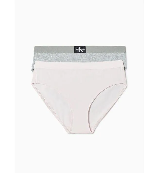 Panties Niña Algodón 2 Piezas Bikini Calvin Klein Rosado