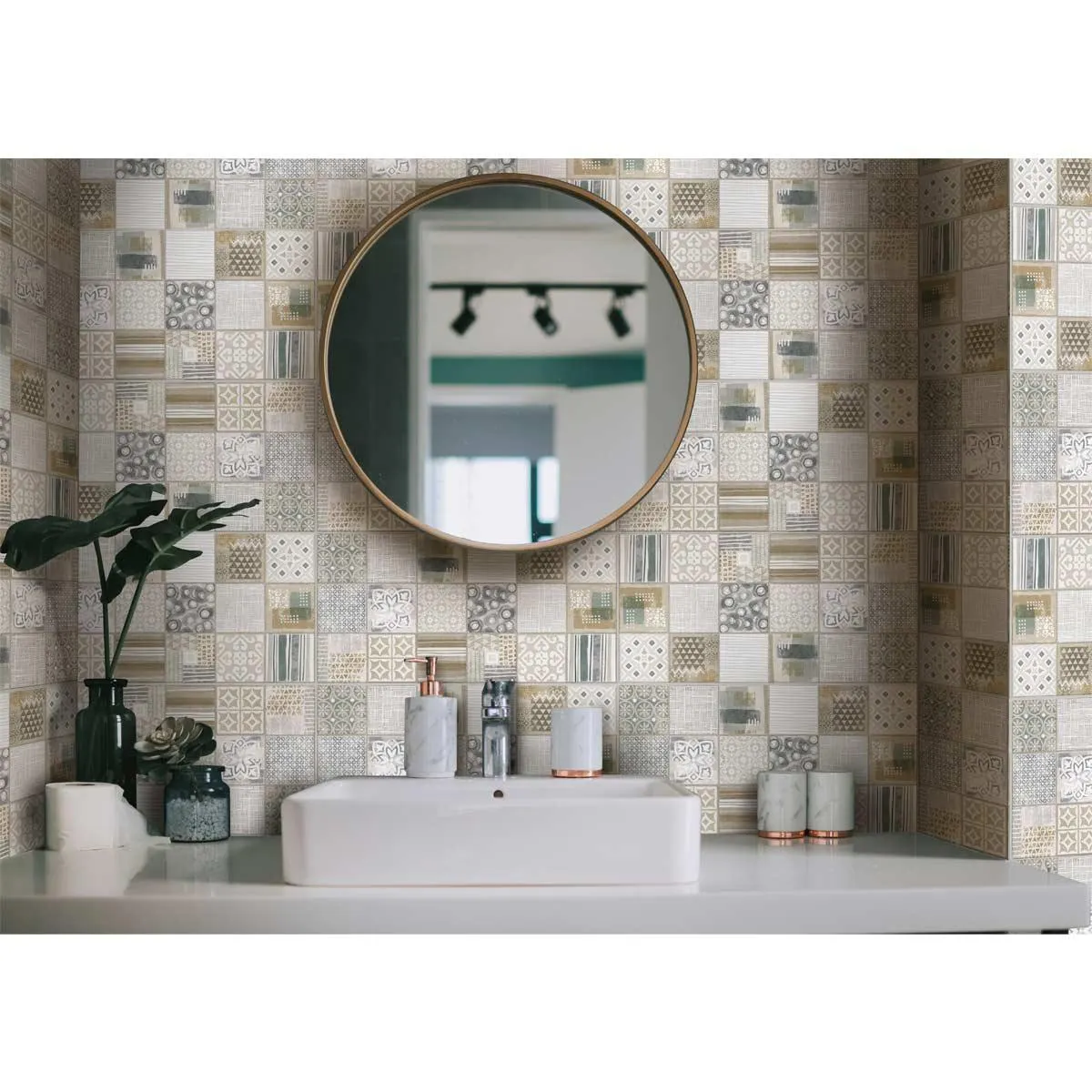 Base Decorada Moriscos Multicolor Cara Única 30X60