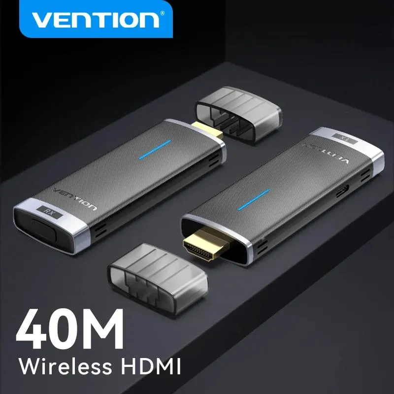 Vention Wireless HDMI TV Receiver 5GHz WiFi Display Projector HD TV Dongle Smart Stick for Android IOS 40m HDMI Wireless Adapter