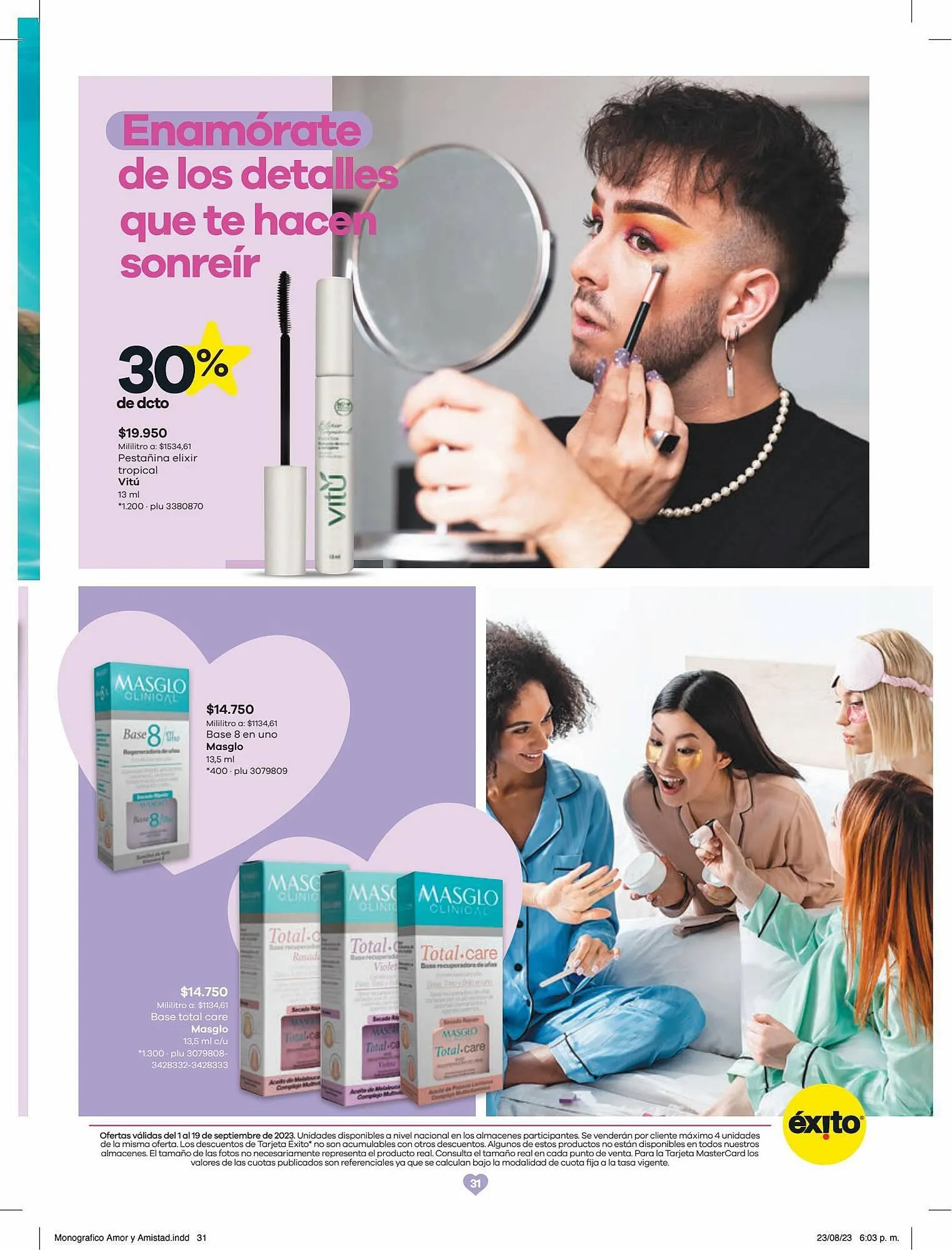 Catalogo de Catálogo Éxito 1 de septiembre al 19 de septiembre 2023 - Pag 31