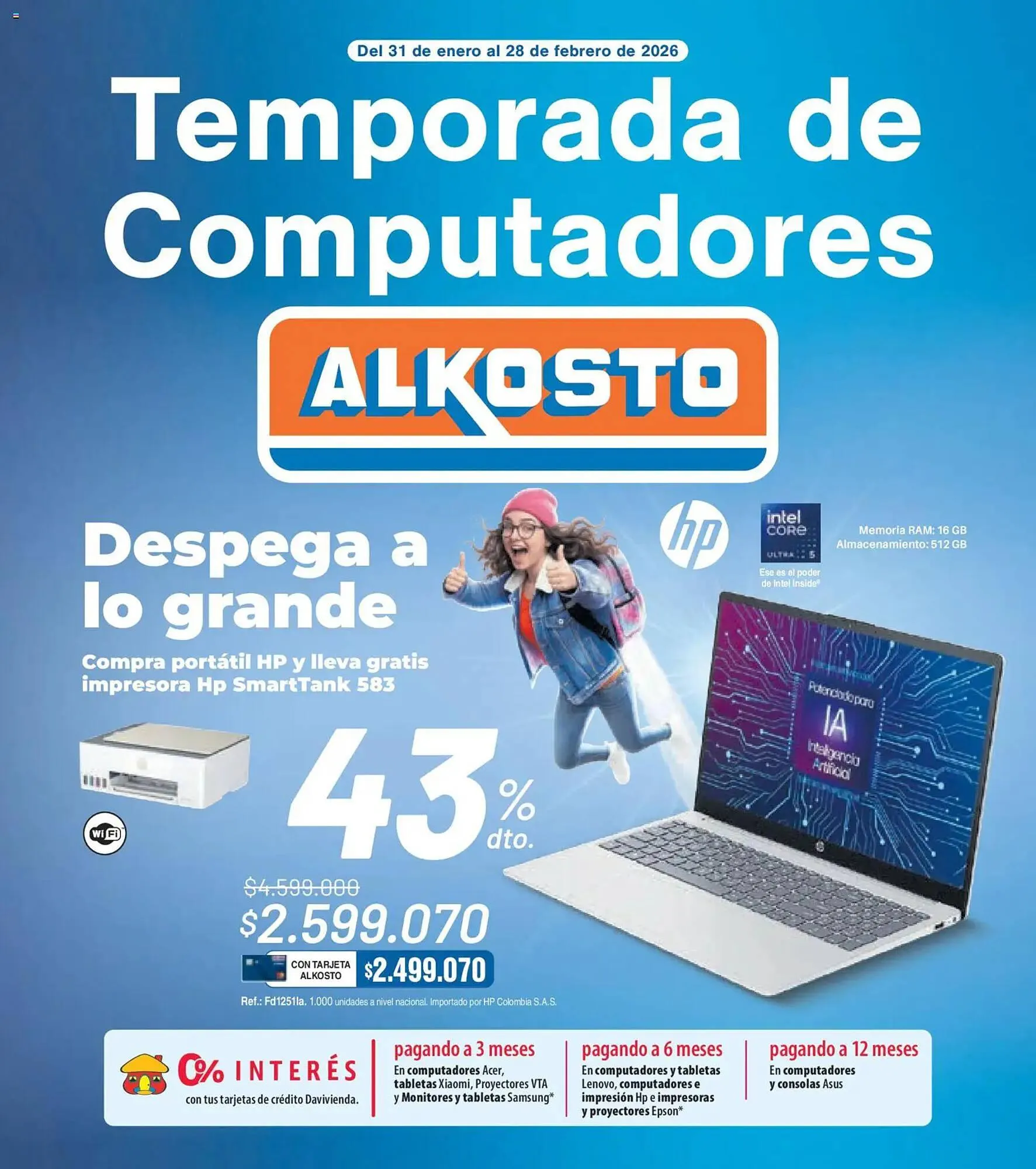 Catalogo de Catálogo Alkosto 31 de enero al 1 de marzo 2026 - Pag 1