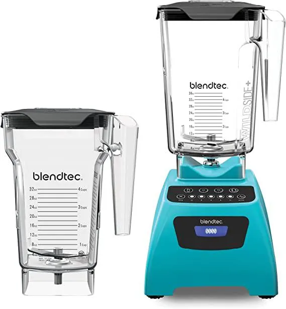 Licuadora Blendtec Classic 575 Wildside + Touchpad Azul Caribe