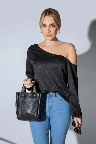 CAMISETA MANGA LARGA Negro