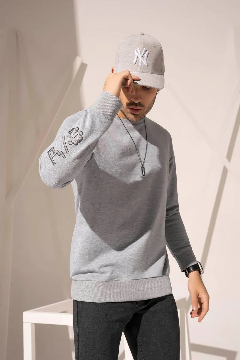 BUZO MANGA LARGA Gris