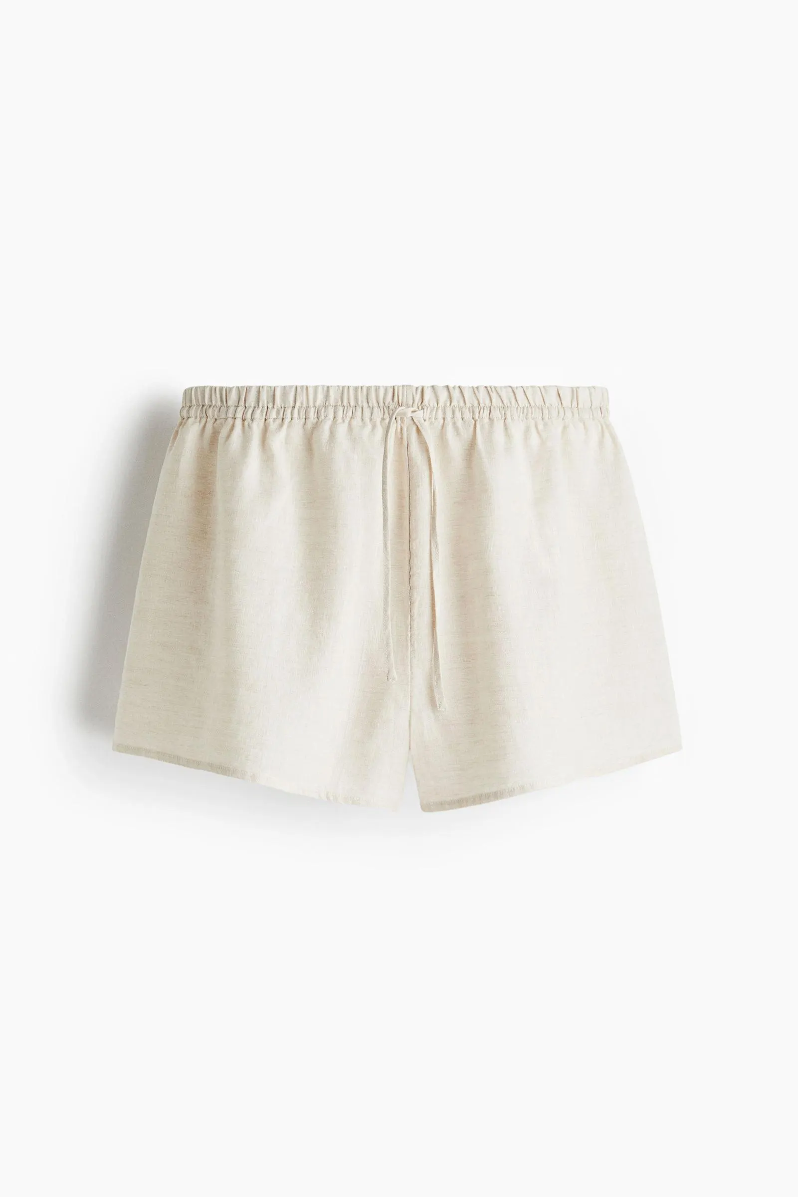 Shorts de lino con cordón de ajuste