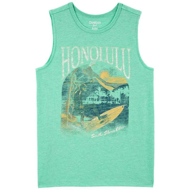 Camiseta Verde Honolulu Niño