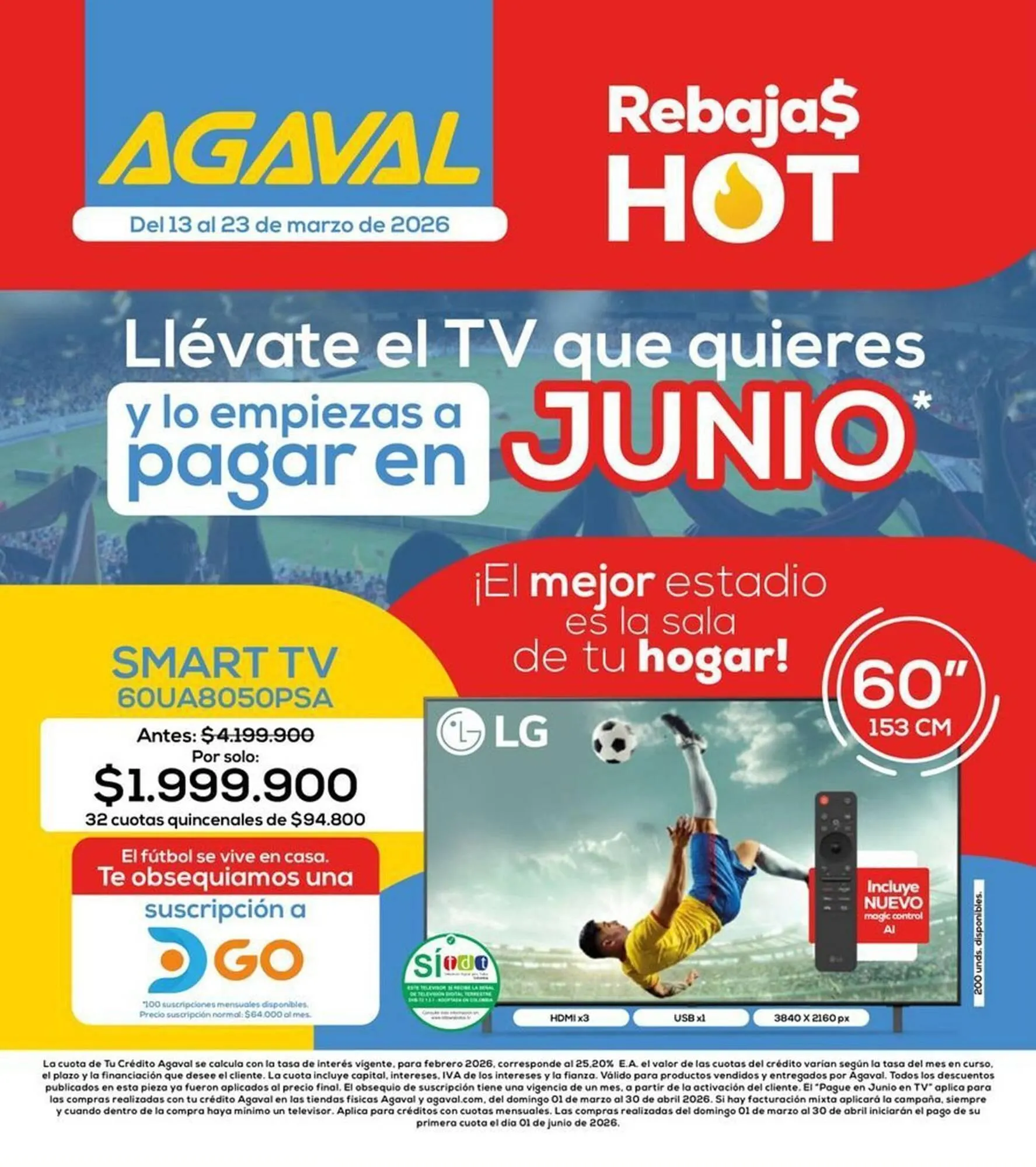 Catalogo de Catálogo Agaval 13 de marzo al 23 de marzo 2026 - Pag 1
