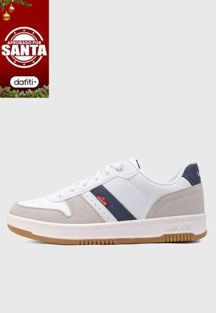 Tenis Lifestyle Blanco-Gris-Azul Levi's Drive Low