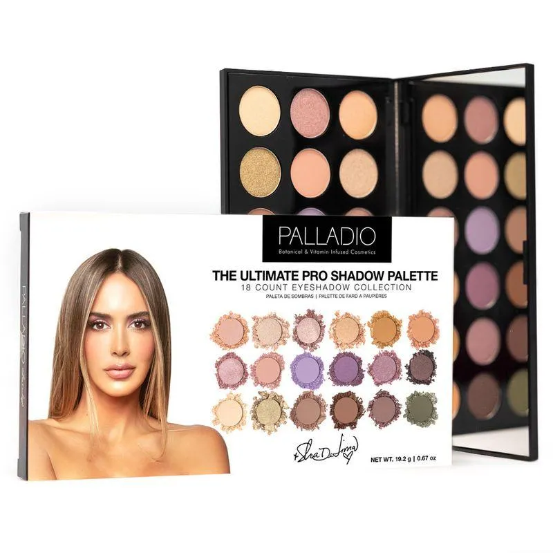 Paleta De Sombras Palladio Shannon De Lima 18 Tonos