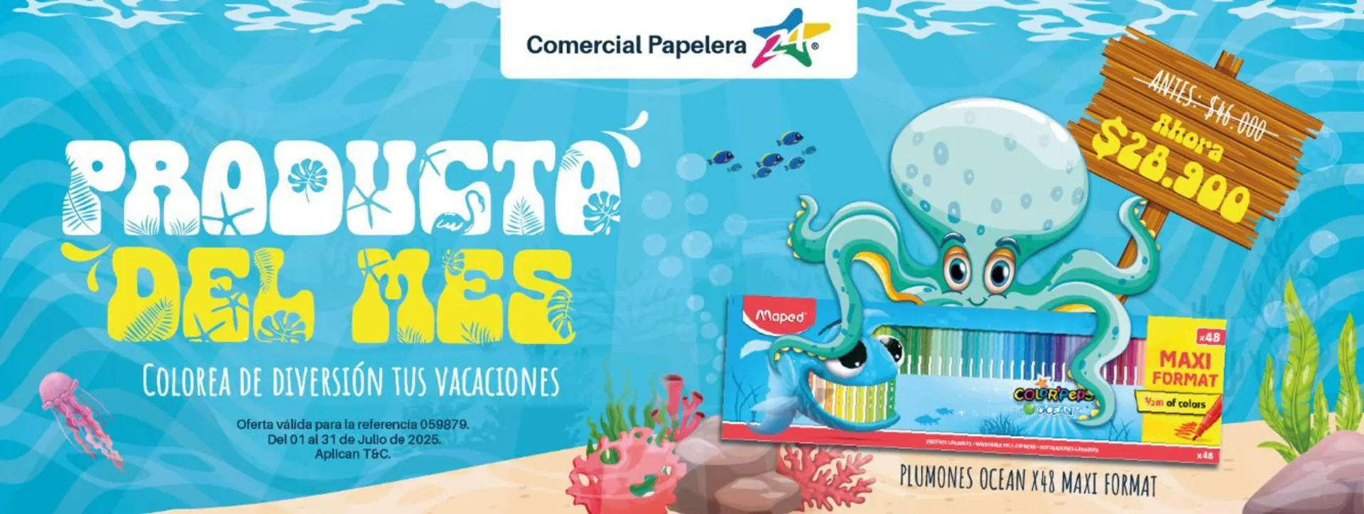 Catalogo de Catálogo Comercial Papelera 8 de julio al 31 de julio 2025 - Pag 1