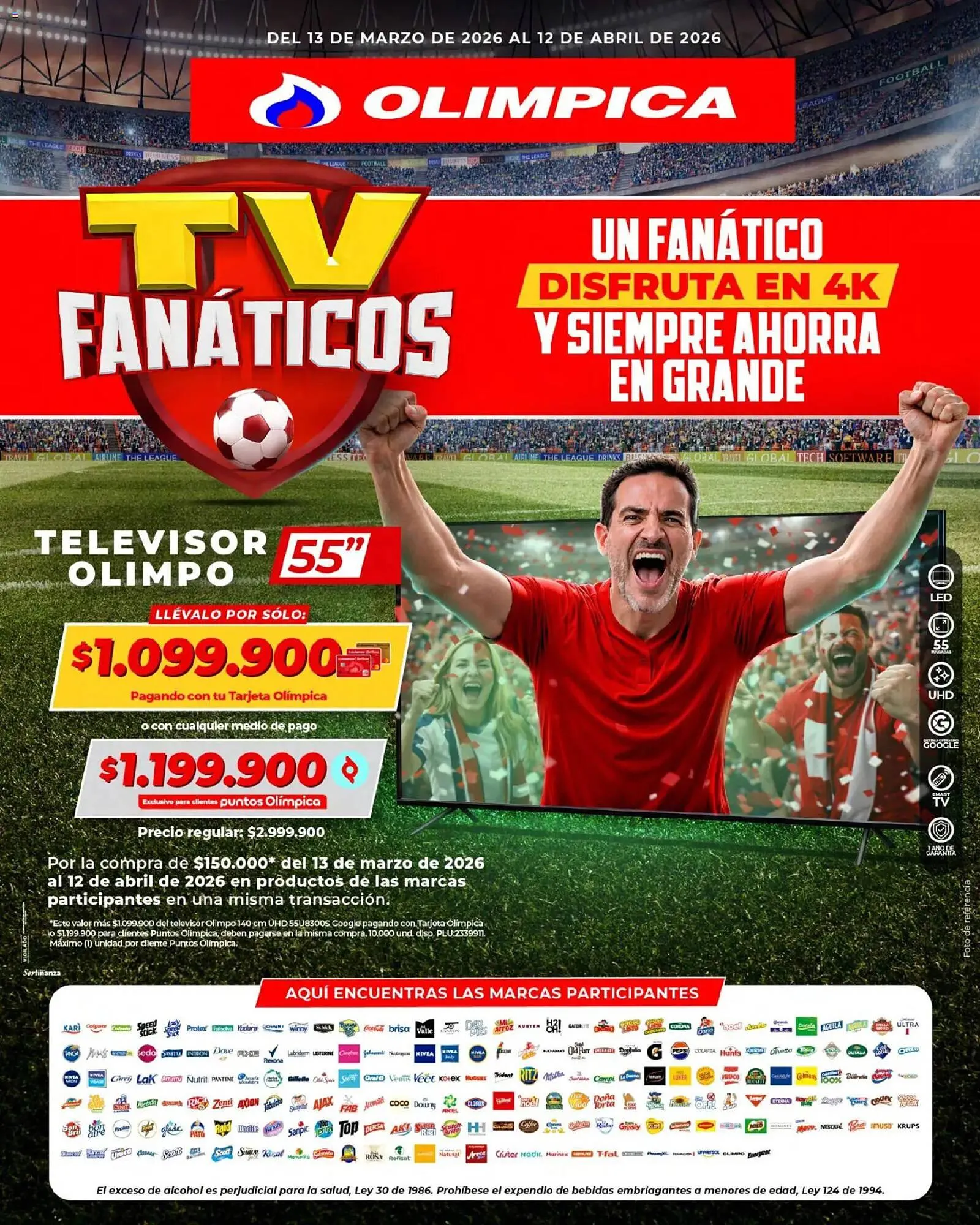 Catalogo de Catálogo Olímpica 13 de marzo al 13 de abril 2026 - Pag 1