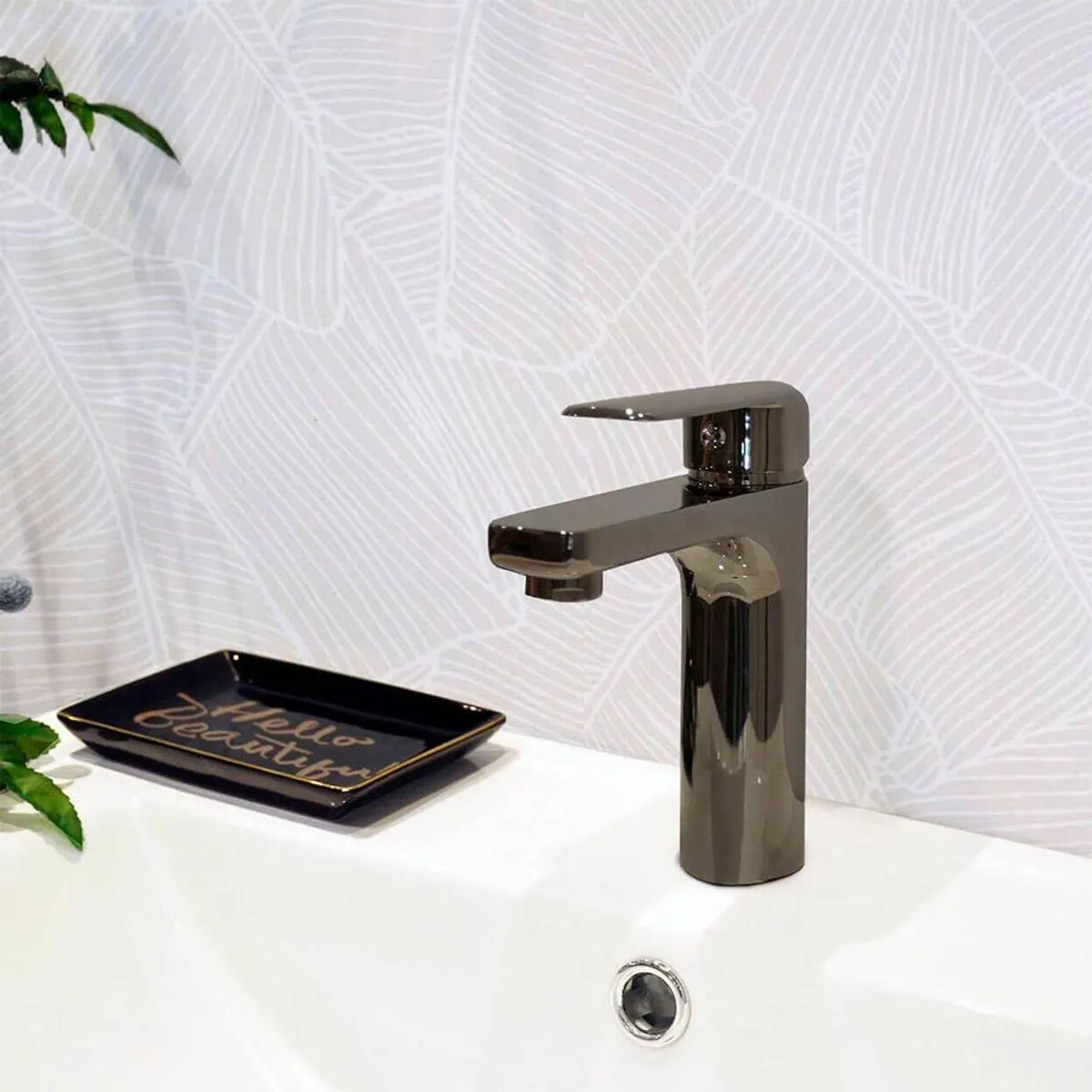 Grifería lavamanos marsella negro