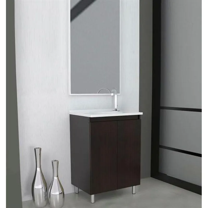 Muebl Jersey Wengue A Piso 60cm Sin Lavamanos