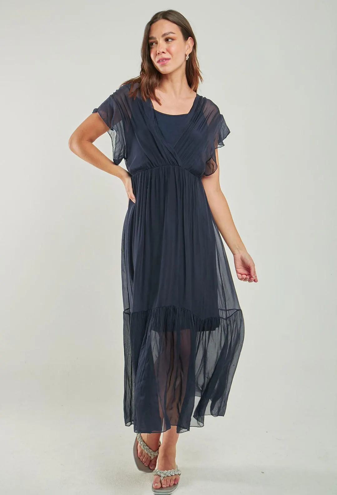 Vestido Midi Seda - SALE