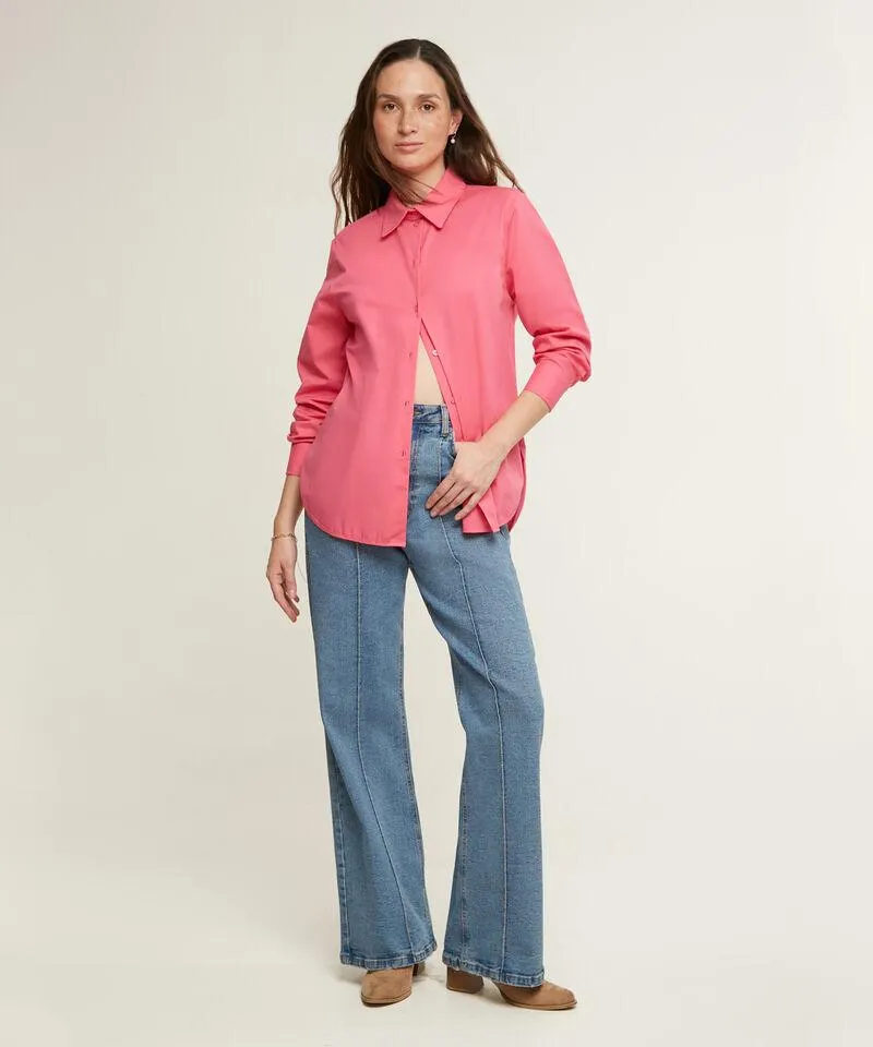 Camisa Manga Larga En Popelina