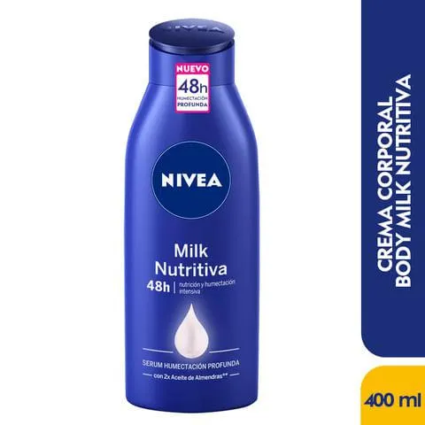 Crema Corporal Nivea Milk Nutritiva X 400 Ml