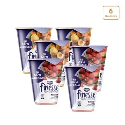 Yogurt Finesse surtido x 6 unds