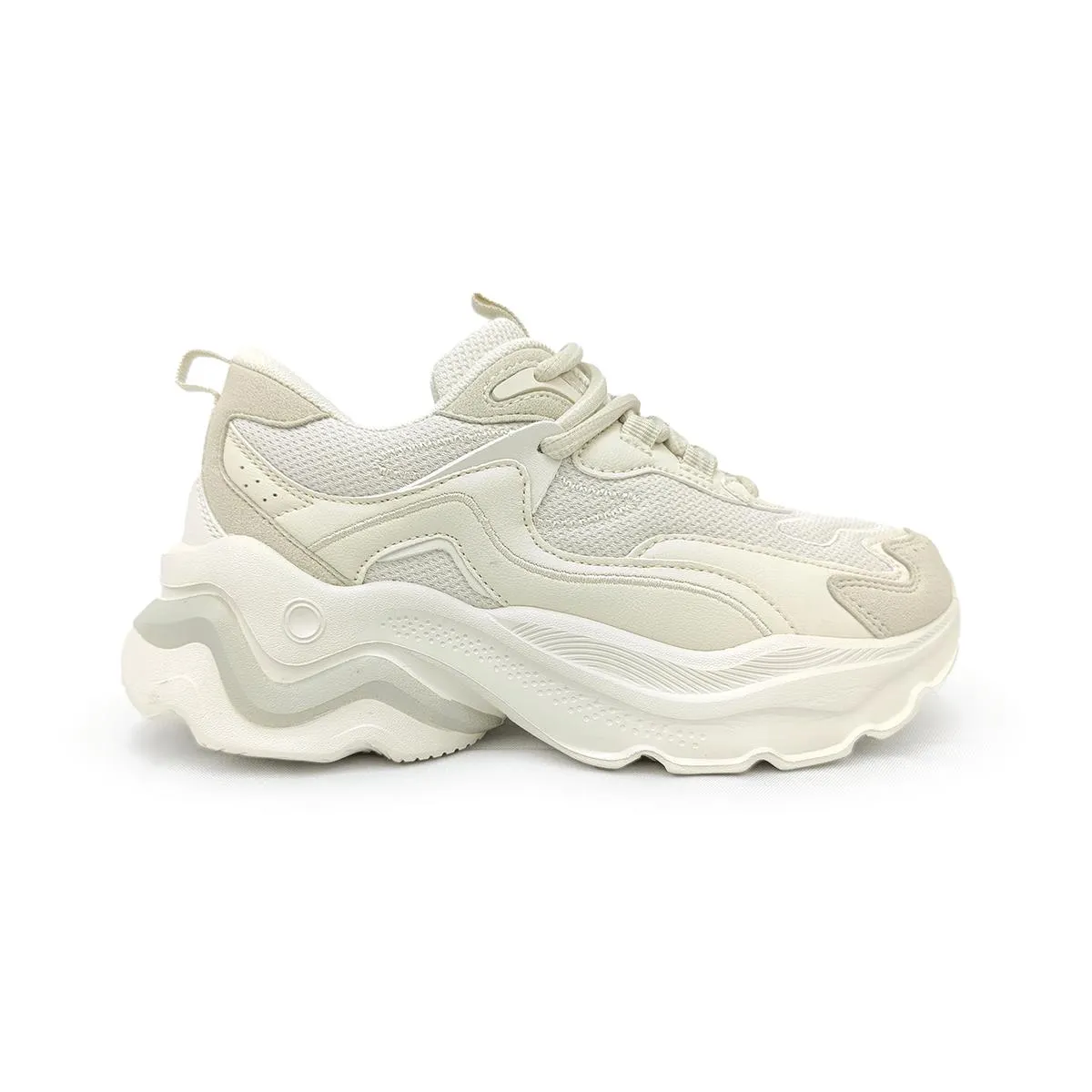 TENIS CASUAL BEIGE CROYDON MUJER