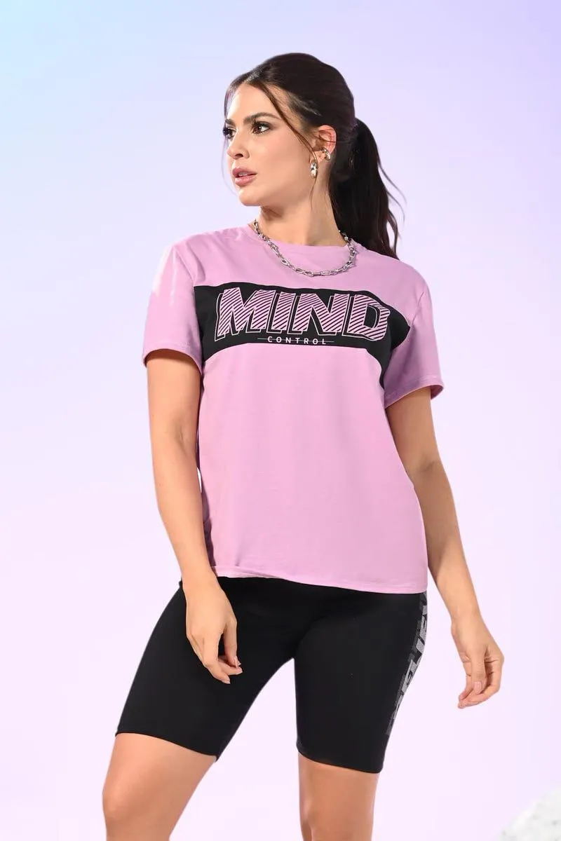 CAMISETA MANGA CORTA Lila