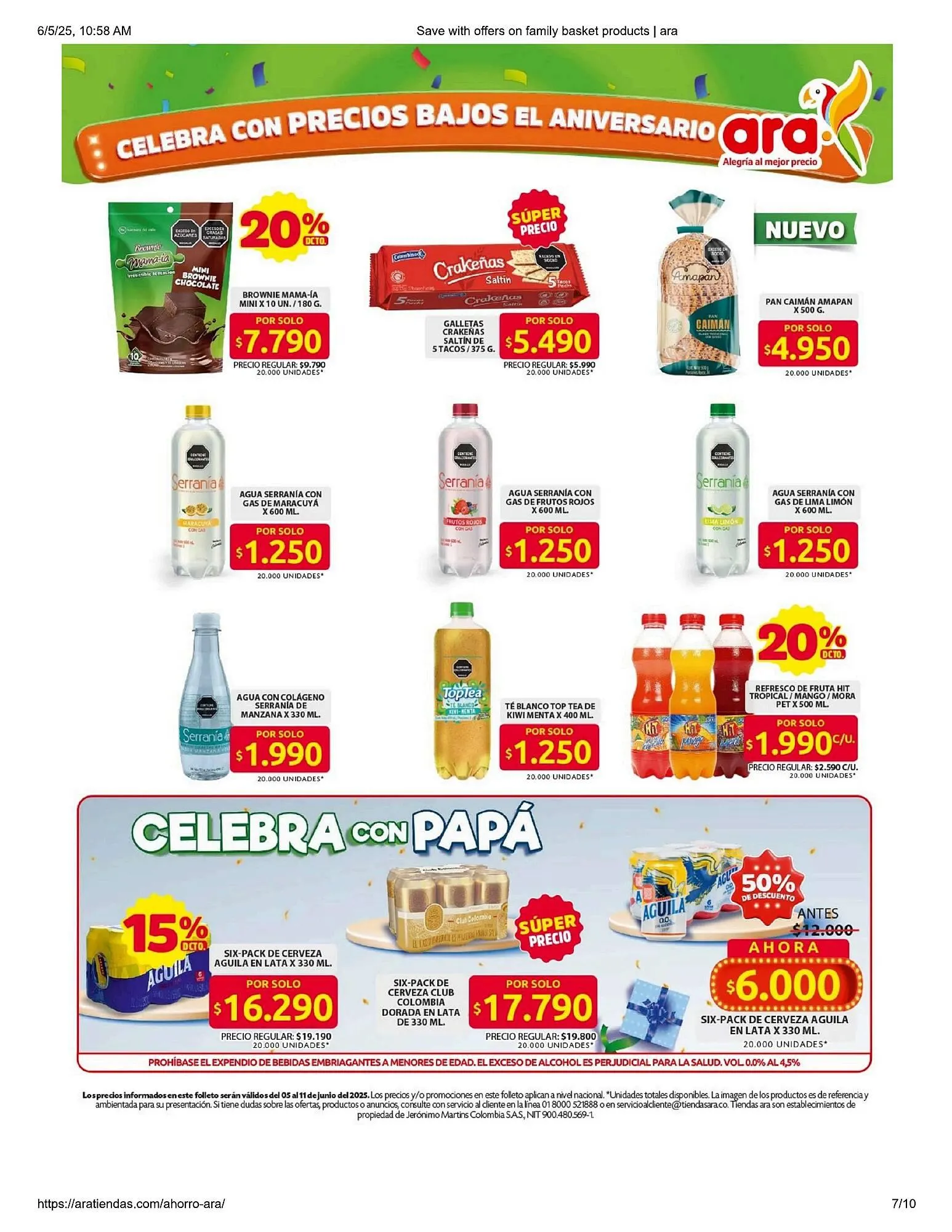Catalogo de Catálogo Ara 5 de junio al 11 de junio 2025 - Pag 7