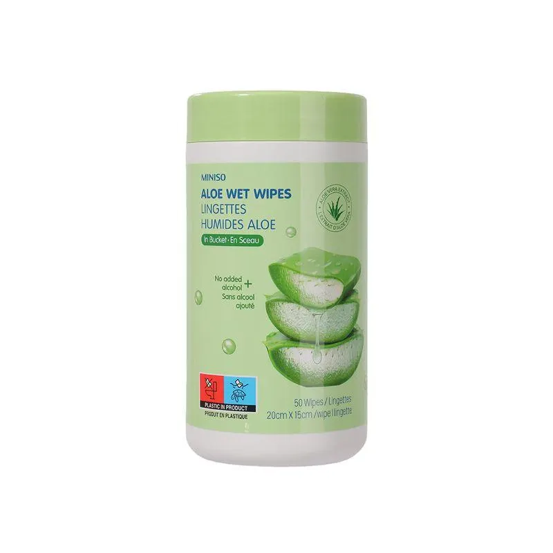 Toallitas Humedas de Aloe 50 Toallitas