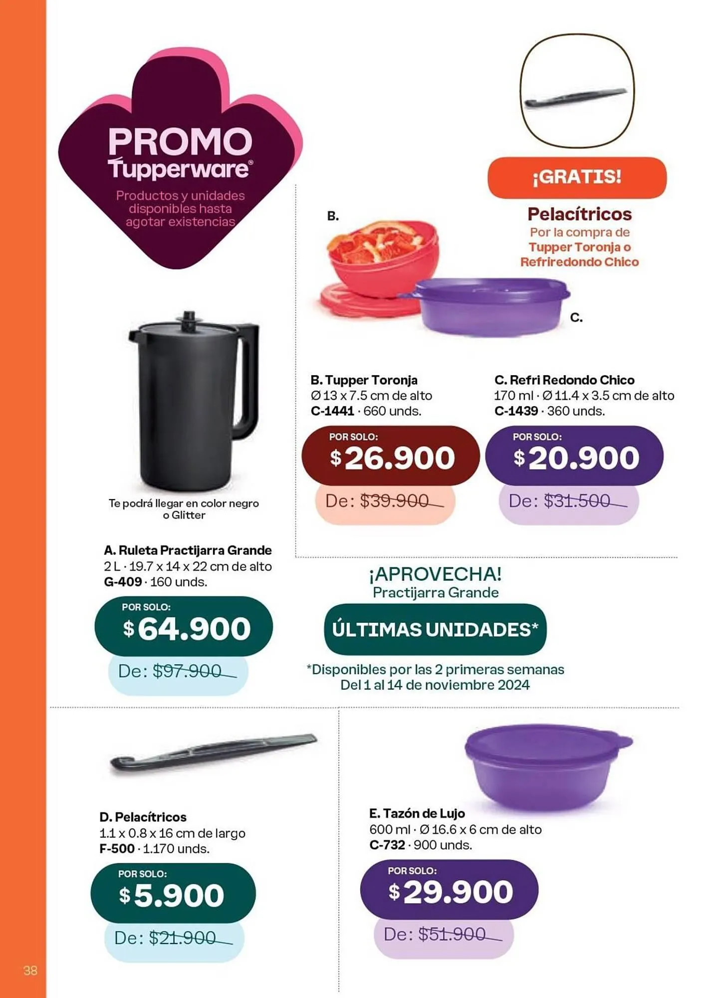 Catalogo de Catálogo Tupperware 19 de noviembre al 31 de diciembre 2024 - Pag 38