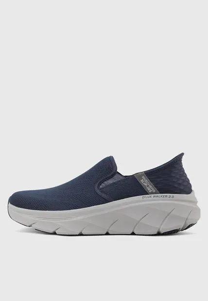 Tenis Walking Azul Navy-Gris SKECHERS D'Lux Walker 2.0 - Reeler