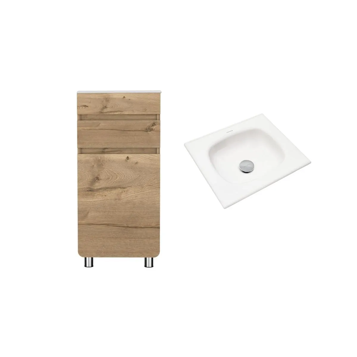 Mueble Aluvia 40 Duna Con Lavamanos