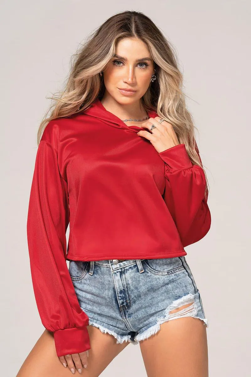 BUZO MANGA LARGA Rojo