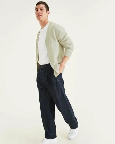 Suéteres Dockers Cardigan,Regular Fit Hombre Blancas | ERCXI5802