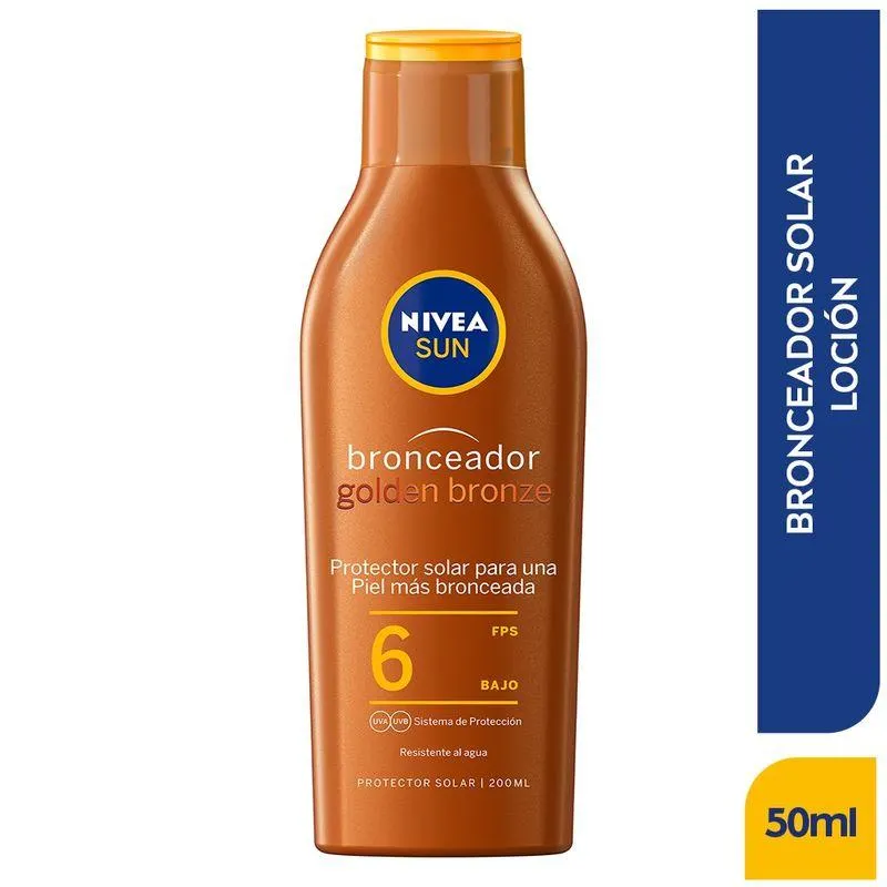 Bronceador Nivea Sun Golden Bronze Fps6 X 200Ml
