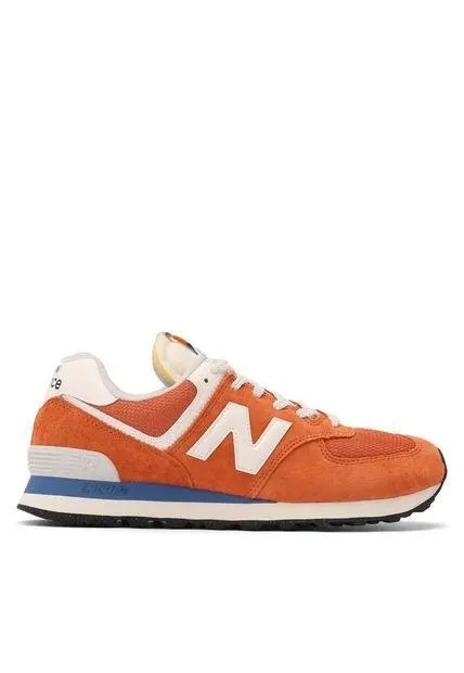Tenis New Balance 574 Hombre-Naranja