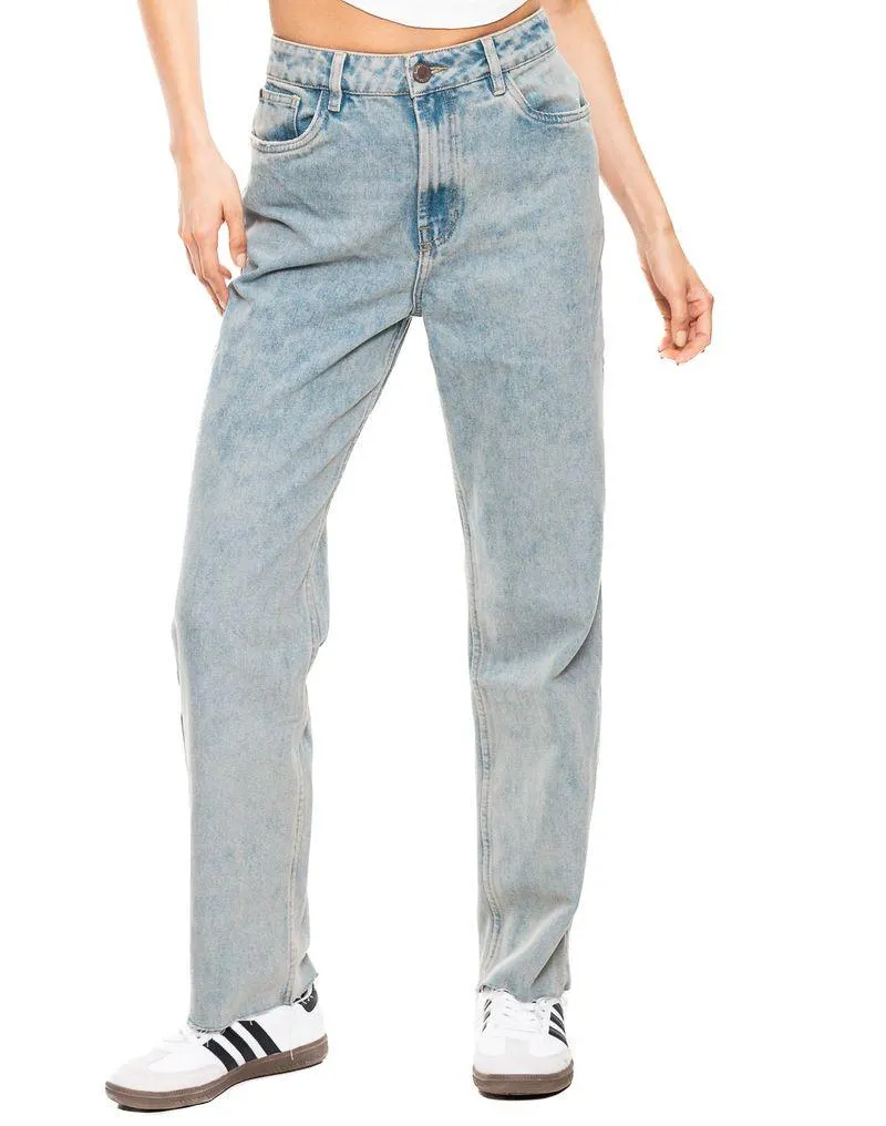 High Waist Straight Fit Jeans Con Dirty