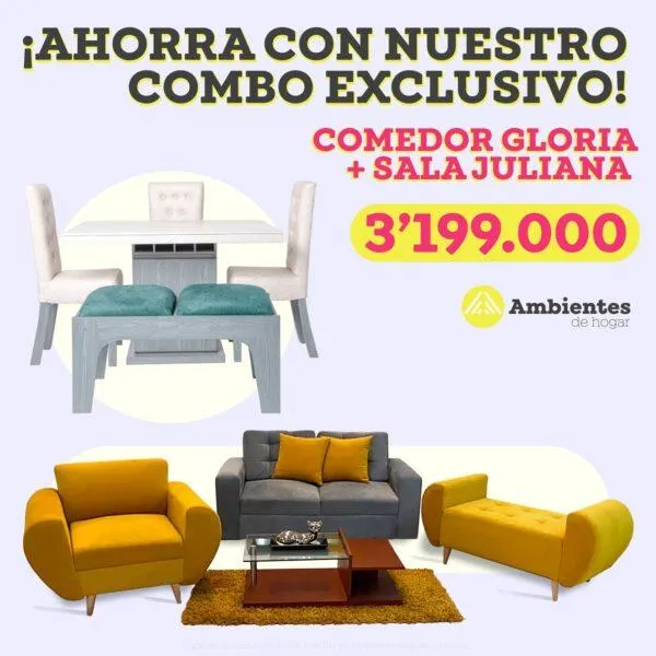 COMBO: Comedor Gloria + Sala Juliana
