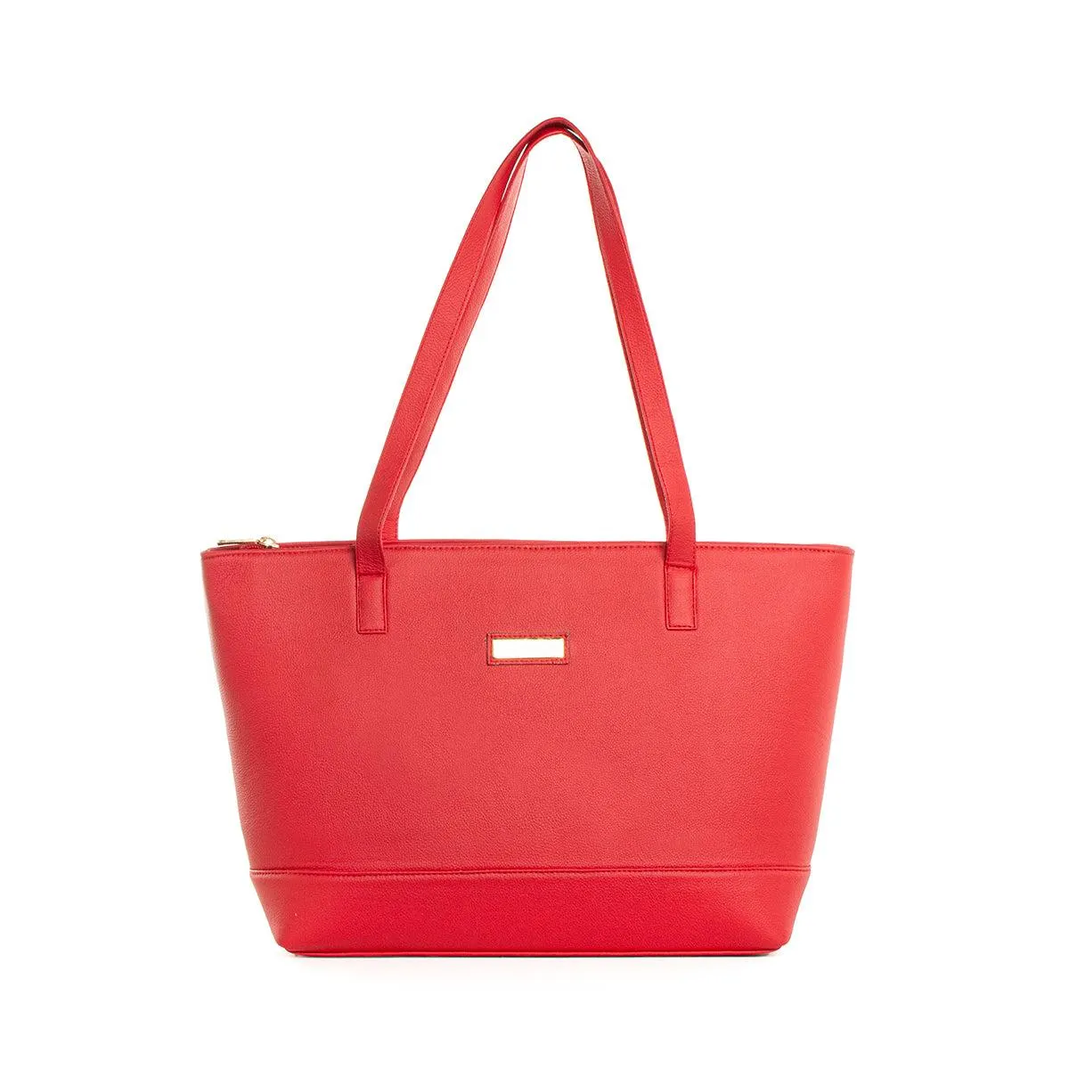 Bolso tipo shopping color rojo, para dama